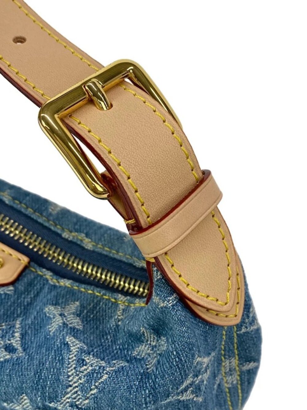 LOUIS VUITTON Pochette Hills M82949 Blue Denim Monogram Denim RFID confirmed - Picture 11 of 16